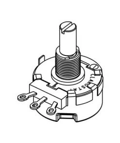 Honeywell RV4NAYSD252A Potentiomètre Clarostat 2.5k? ±10% 2W Rotatif - Axe 6.35mm - Gris