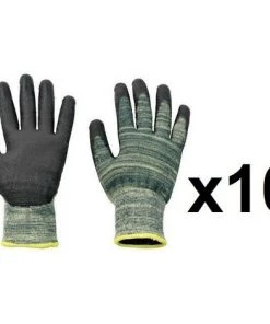 HONEYWELL 10 Paires De Gants Para-amide Enduit PU Sharpflex - Taille: 7