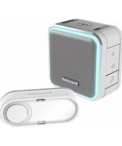 CARILLON SANS FIL HONEYWELL DC515SG SET COMPLET 150 M ARGENT, GRIS