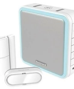 HONEYWELL Set GOng Radio Avec Contact Porte/fenetr DC915SDEL Serie 9, 200m, Blanc