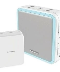 HONEYWELL Set Gong Radio Avec Extension Sonnette DC915SCV Série 9, 200m, Blanc