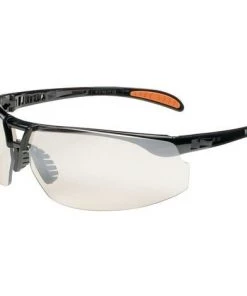 Honeywell Lunettes De Protection Protégé EN 166-1FT Branches Noires, Verres Transparents Polycarbonate