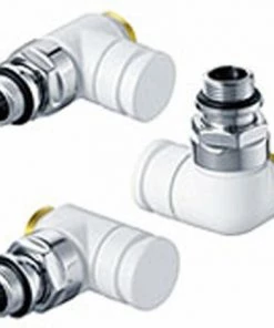 Honeywell Ultraline Clapet De Pied Design 1/2 Kvs=118 Double Crooked Left Blanc - Blanc