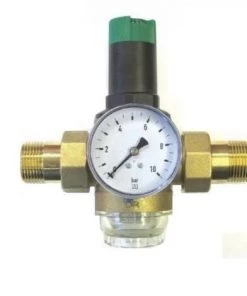 Honeywell - Réducteur De Pression1" Avec Raccords - Filtre Incorporé PN25 - 1,5 à 6 Bar - D06F Avec Manomètre