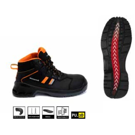 Chaussure De Sécurité Haute SINRA EVO S3 HI CI SRC T41 Honeywell 4 Chaussure De Sécurité Haute SINRA EVO S3 HI CI SRC T41 Honeywell – Image 2